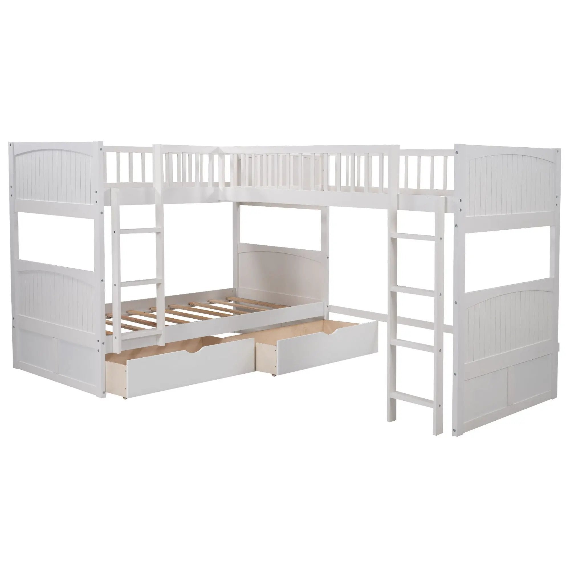 Bunk Bed With Loft And 2 Drawers by HouseOfZazla