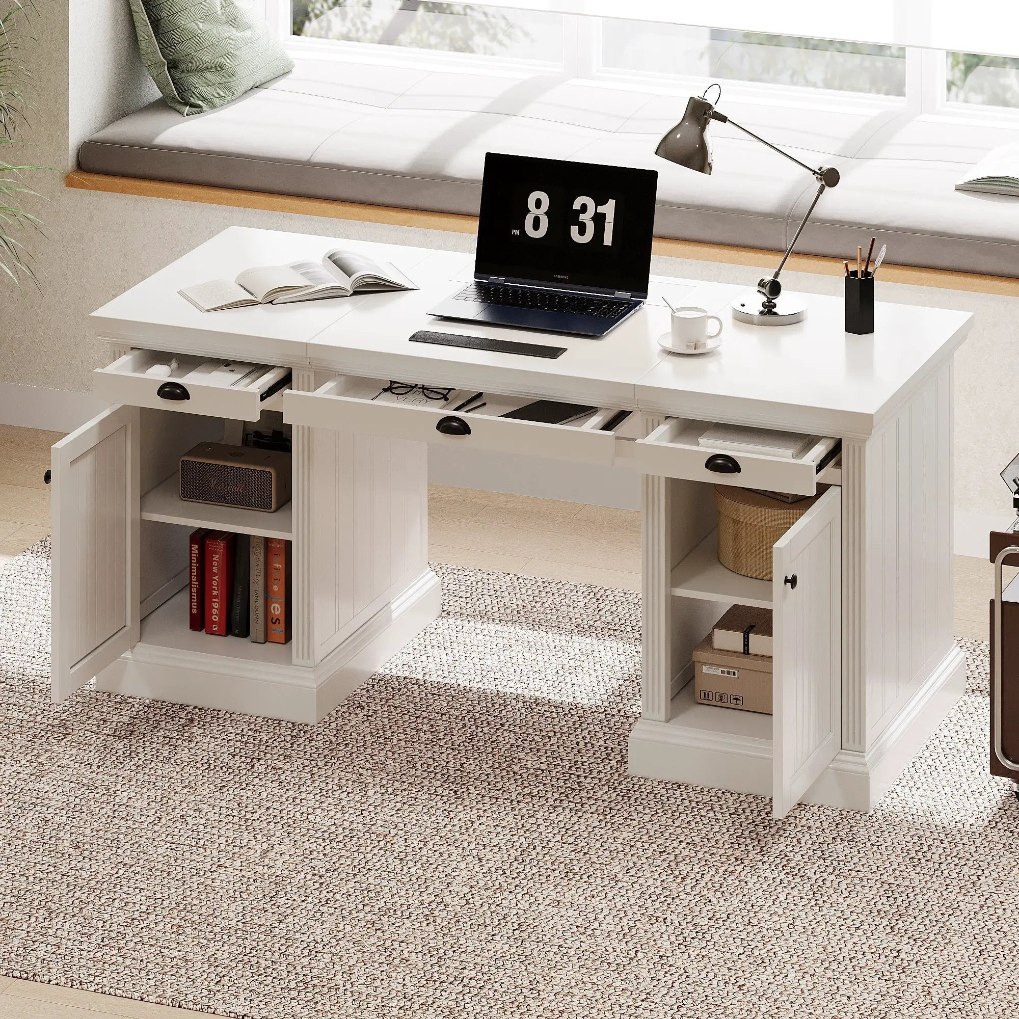 67" Modern Executive Desk with Storage by HouseOfZazla