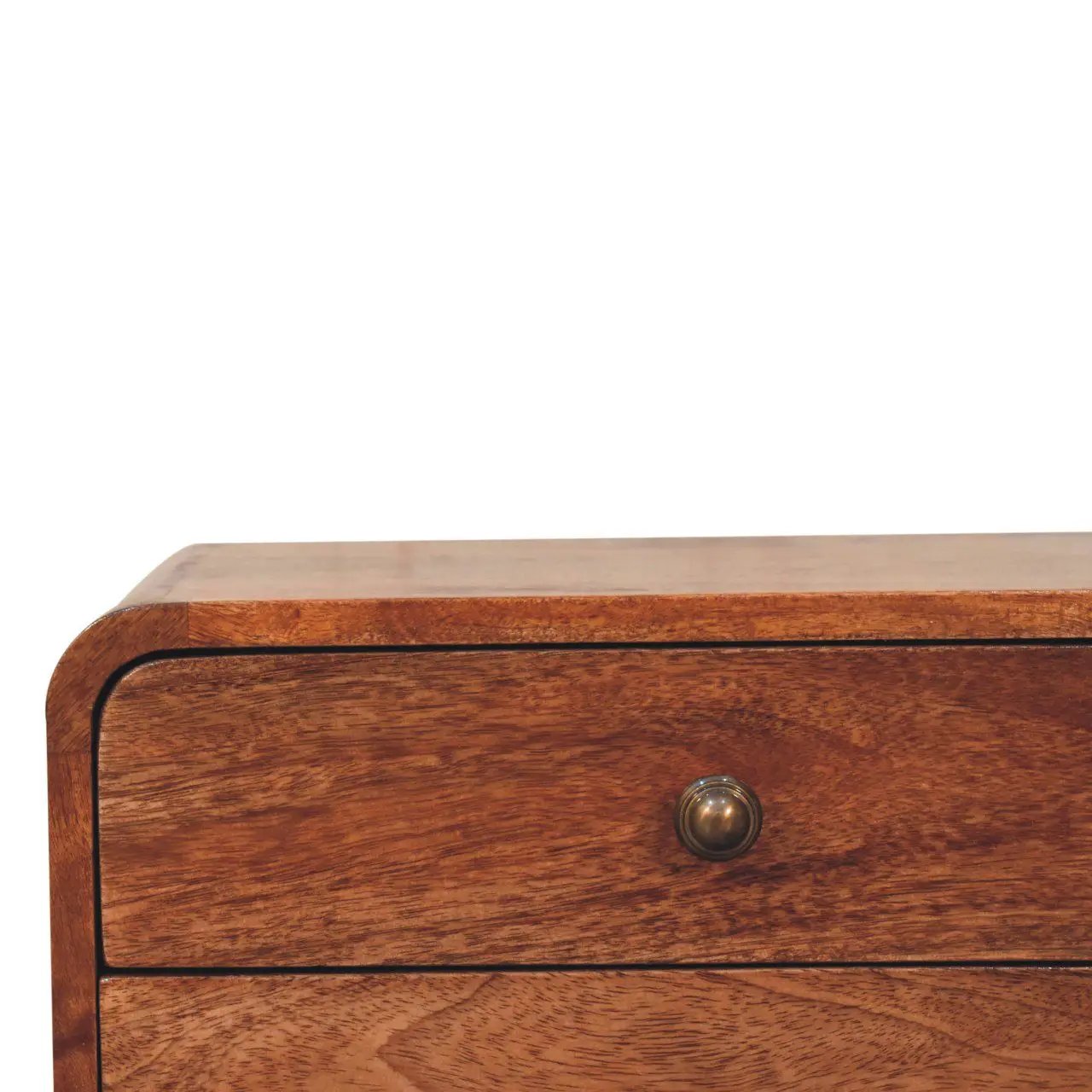 Curved Wall Mounted Bedside Nightstand by Unique Piece Furniture
