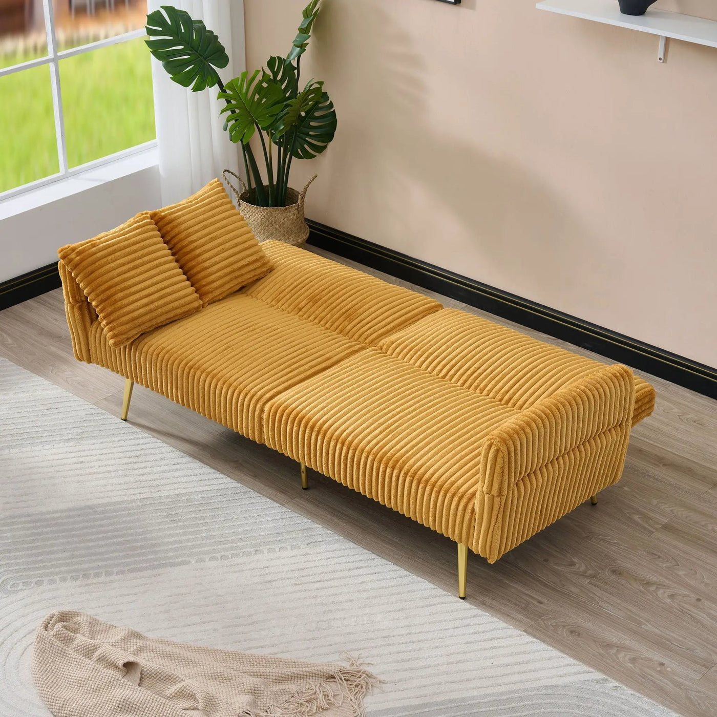 Luxury Foldable Double Sofa Bed With Folding Armrests by HouseOfZazla