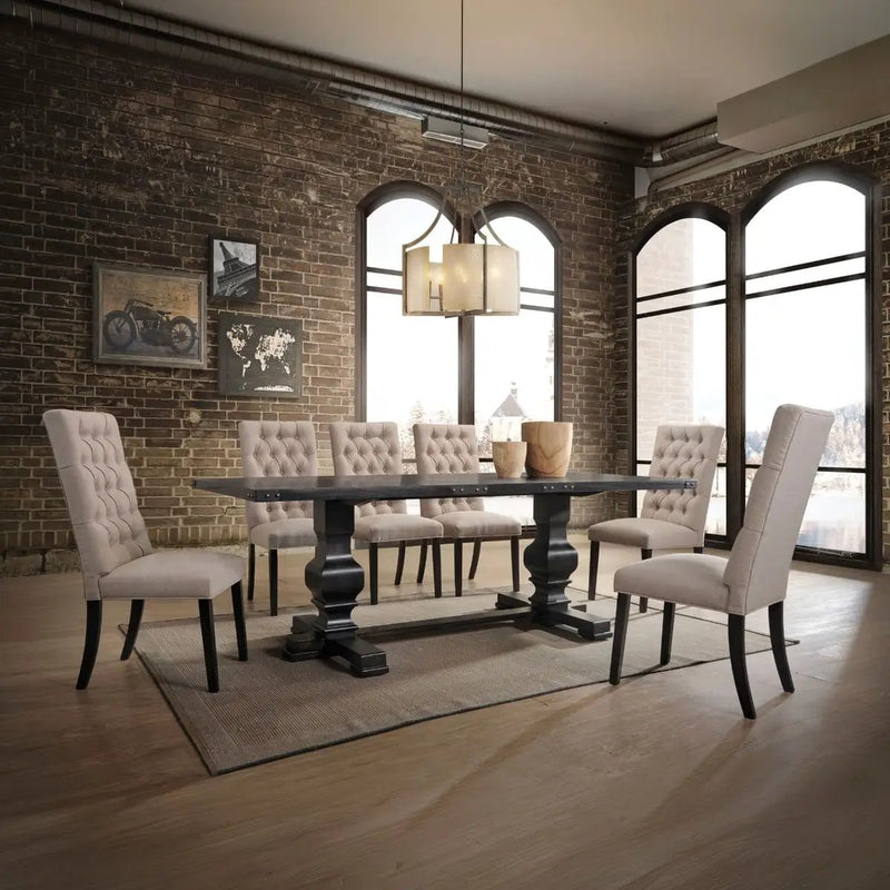Morland - Dining Table - Vintage Black by Unique Piece Furniture