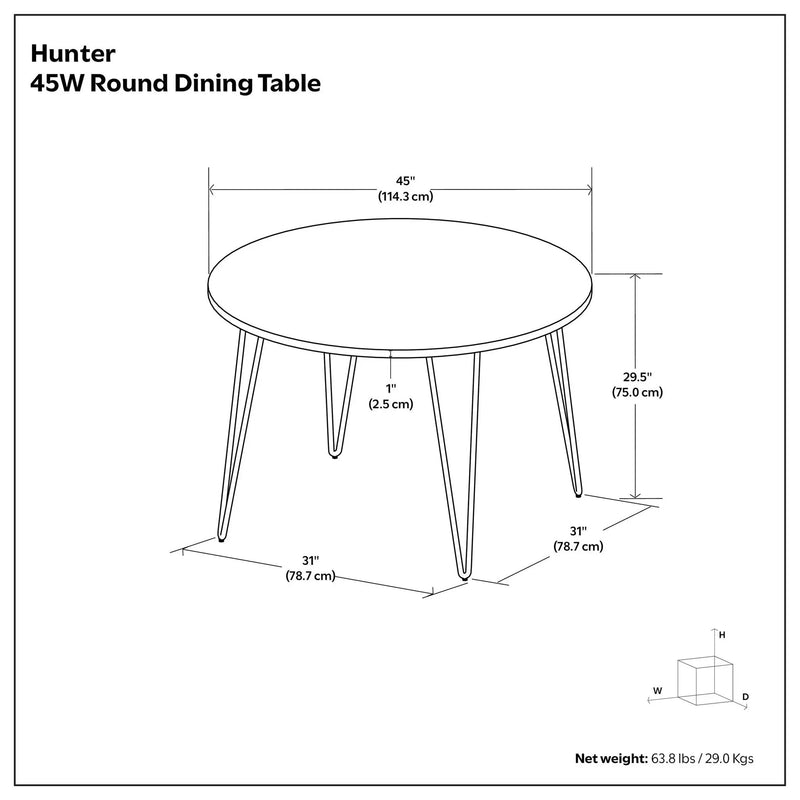 Hunter - Round Dining Table - Natural by HouseOfZazla