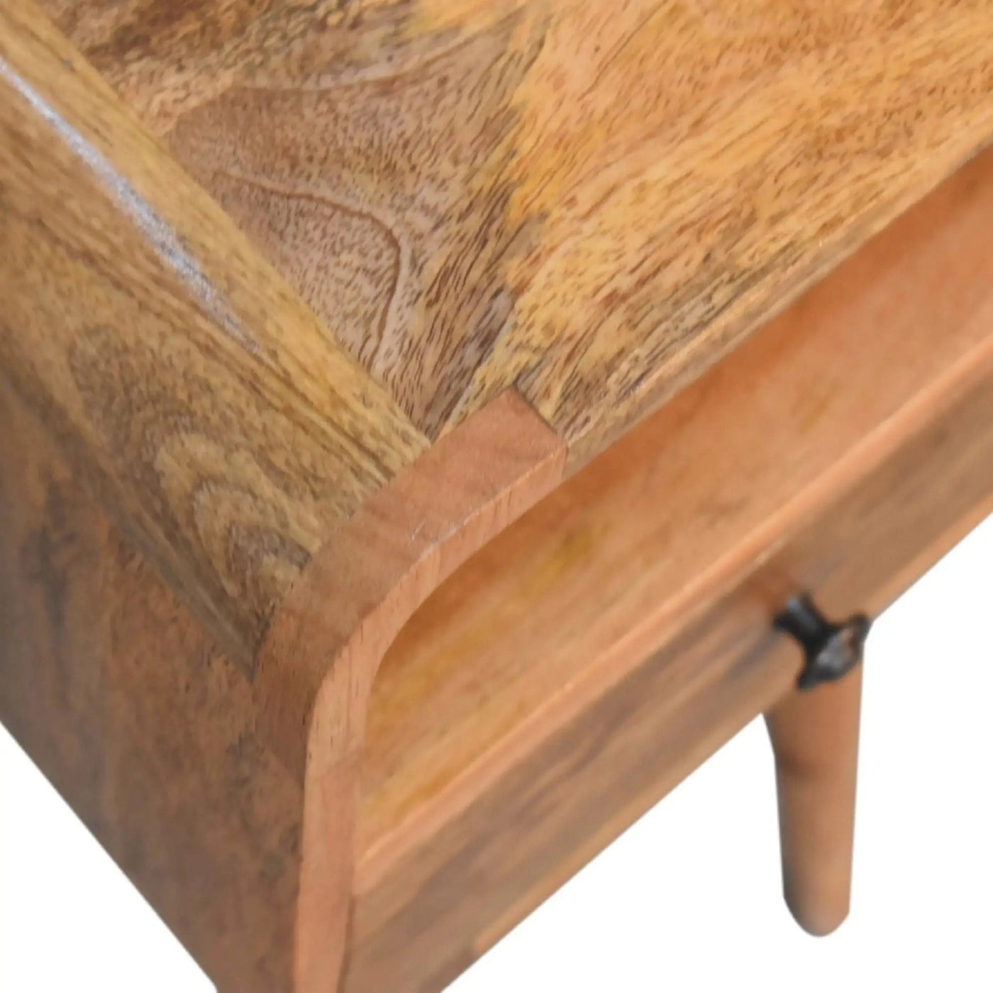 Mini Curve Open Bedside Nightstand by Unique Piece Furniture