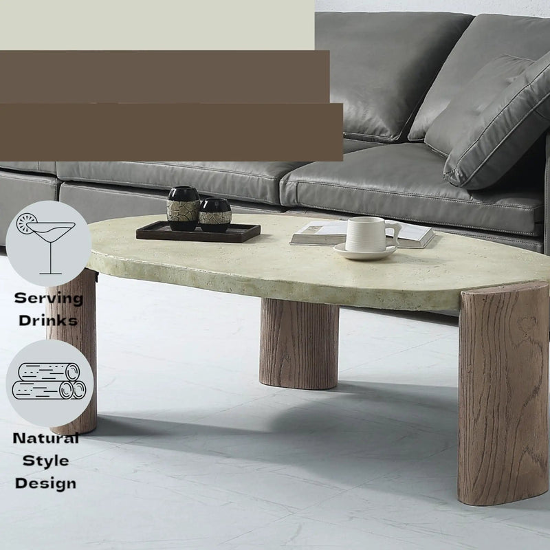 Dayana - Coffee Table - Oak / Off White by Unique Piece Furniture