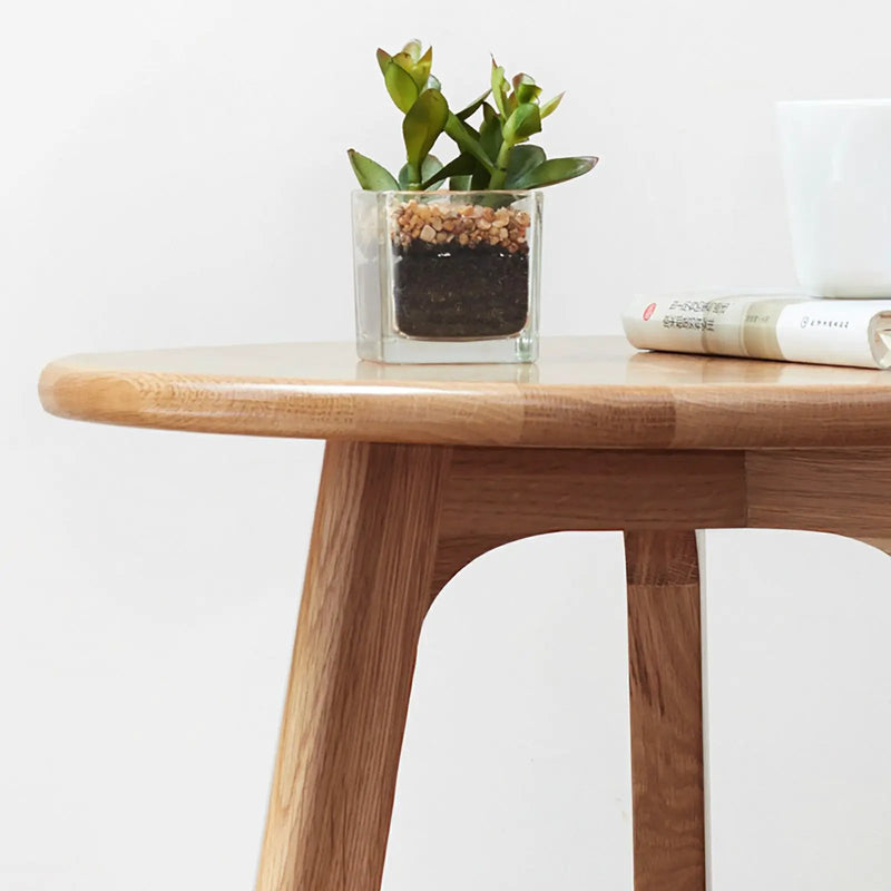 Round Small End Table, Side Table For Bedroom & Balcony by HouseOfZazla