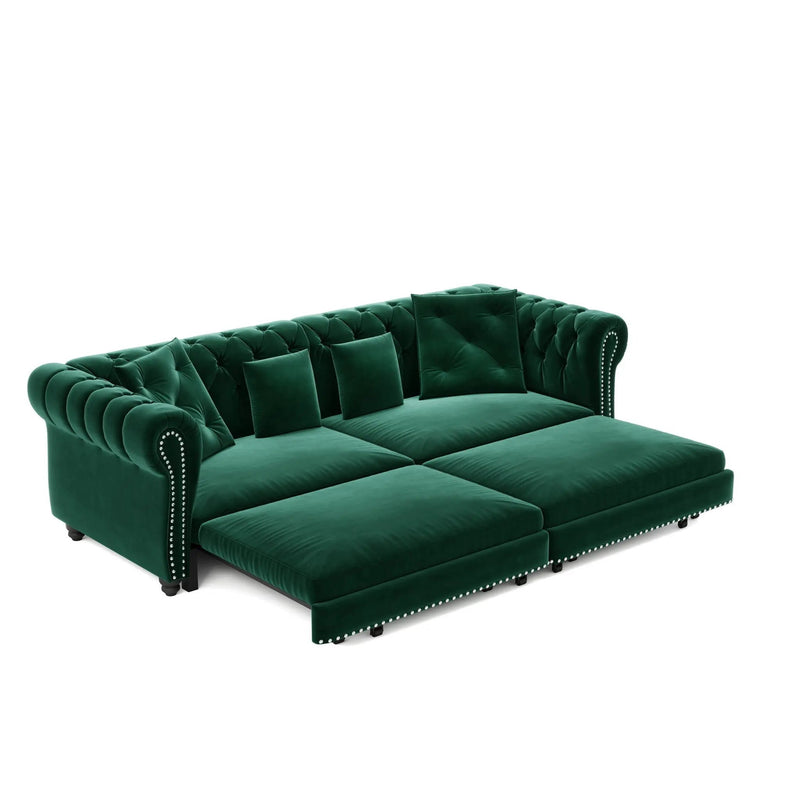 3 In 1 Pull Out Sofa Bed With Movable Ottoman by HouseOfZazla