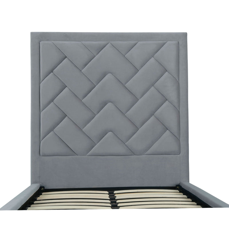 Crosby - Bed With Upholstered Headboard And Slats