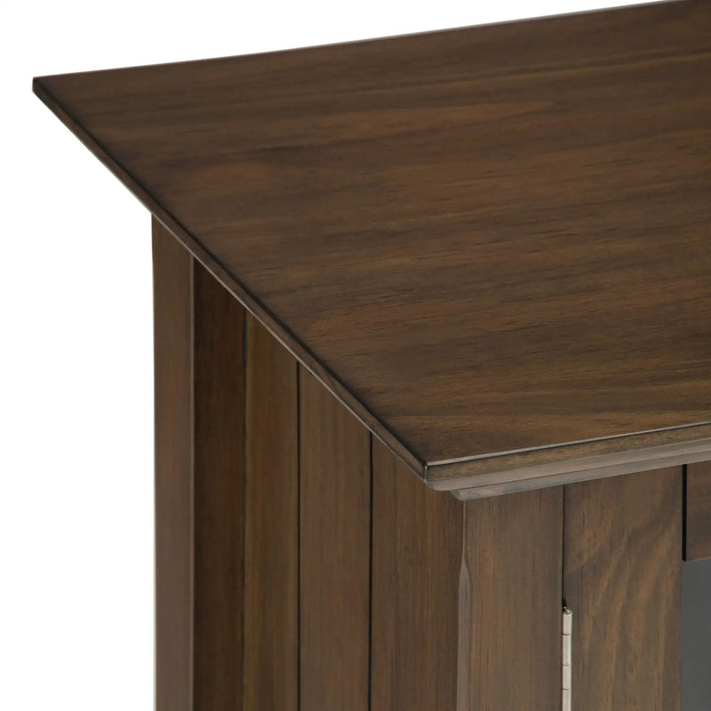 Bedford - Low Storage Media Cabinet - Rustic Natural Aged Brown by Unique Piece Furniture