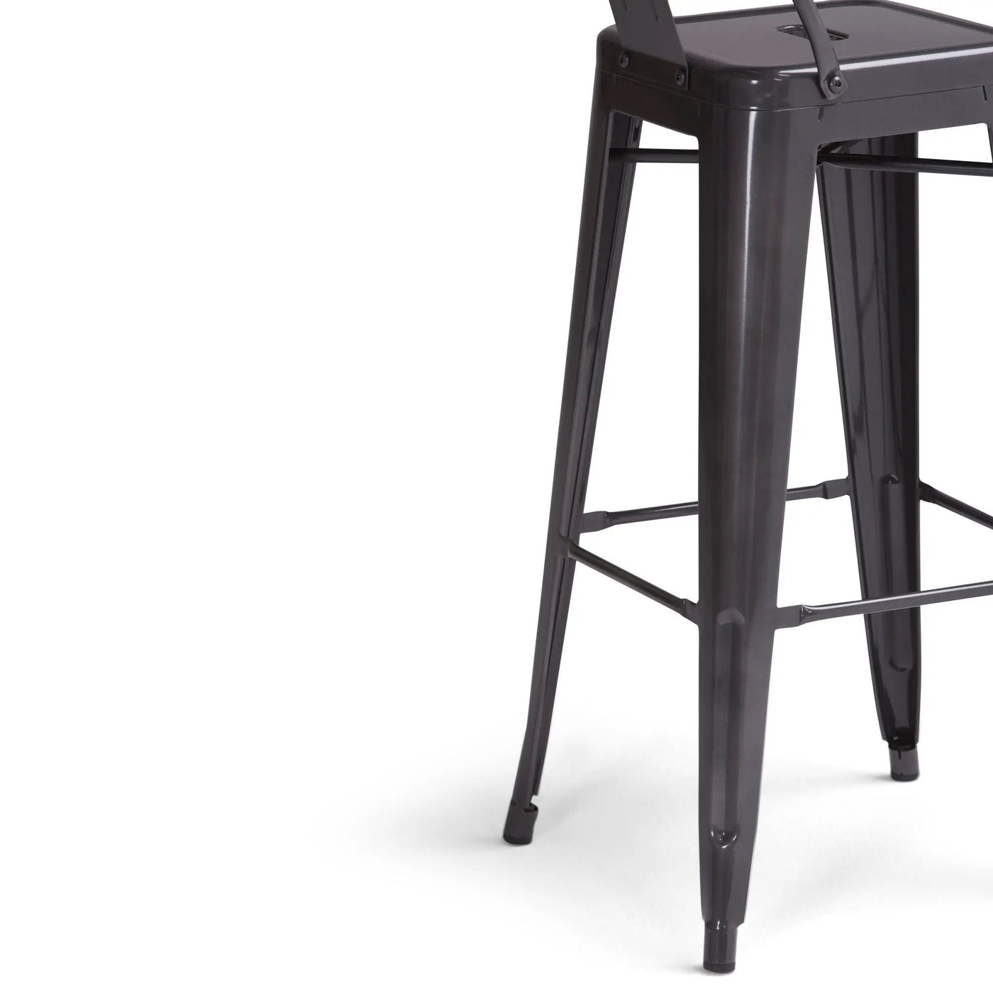 Rayne - Curved Back Metal Stool (Set of 2) by Unique Piece Furniture