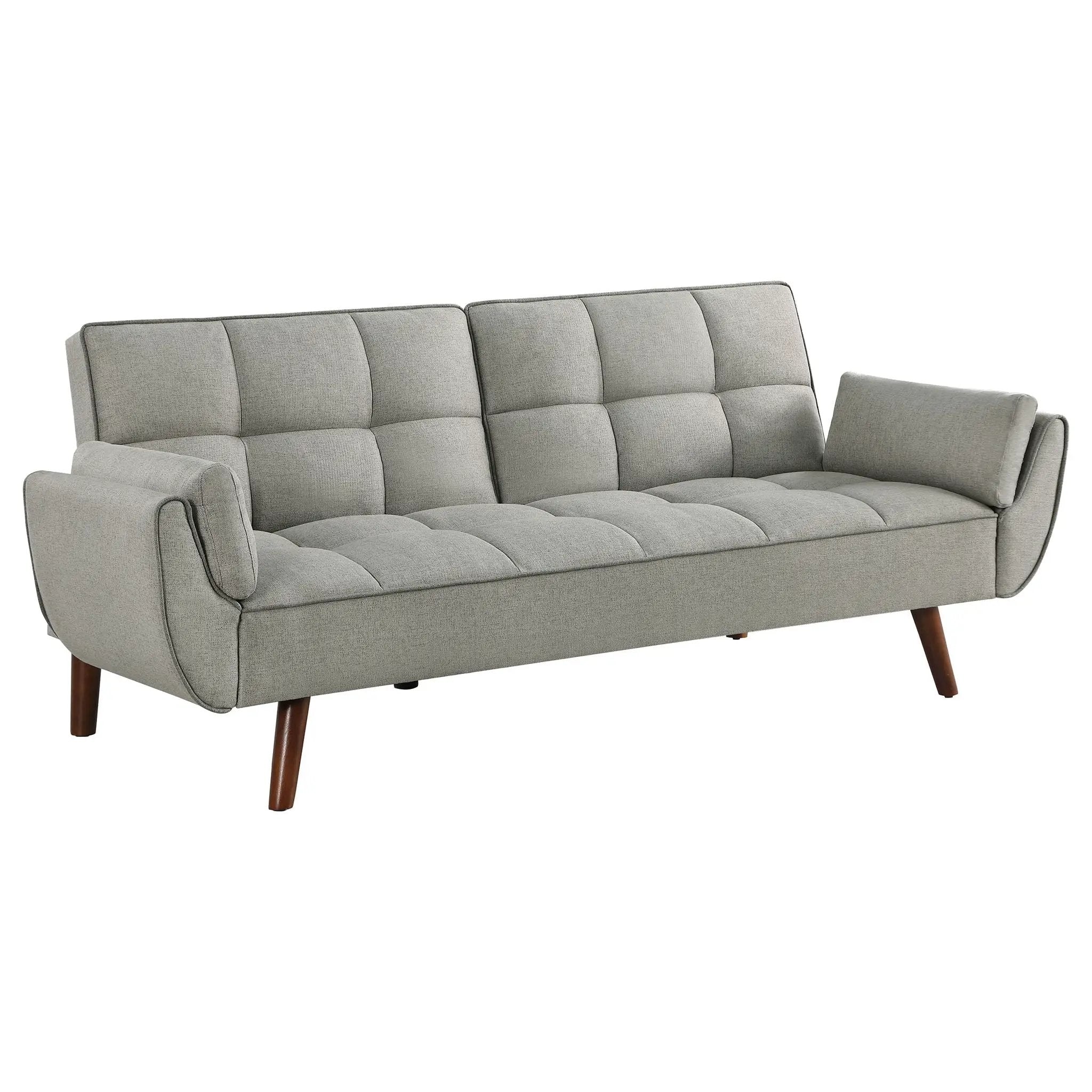 Caufield Upholstered Tufted Convertible Sofa Bed Grey by Unique Piece Furniture