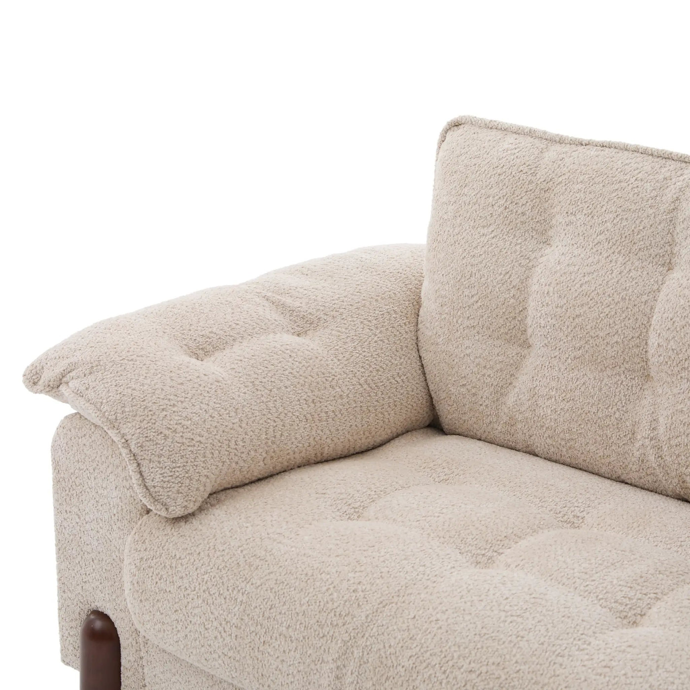 83.5 in. 3 Seater Modern Boucle Upholstered Sofa by HouseOfZazla