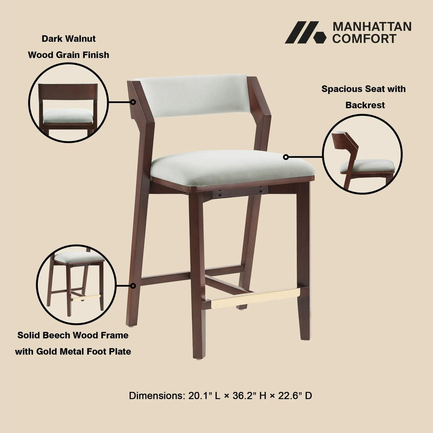 Patricia - Counter Stool by HouseOfZazla