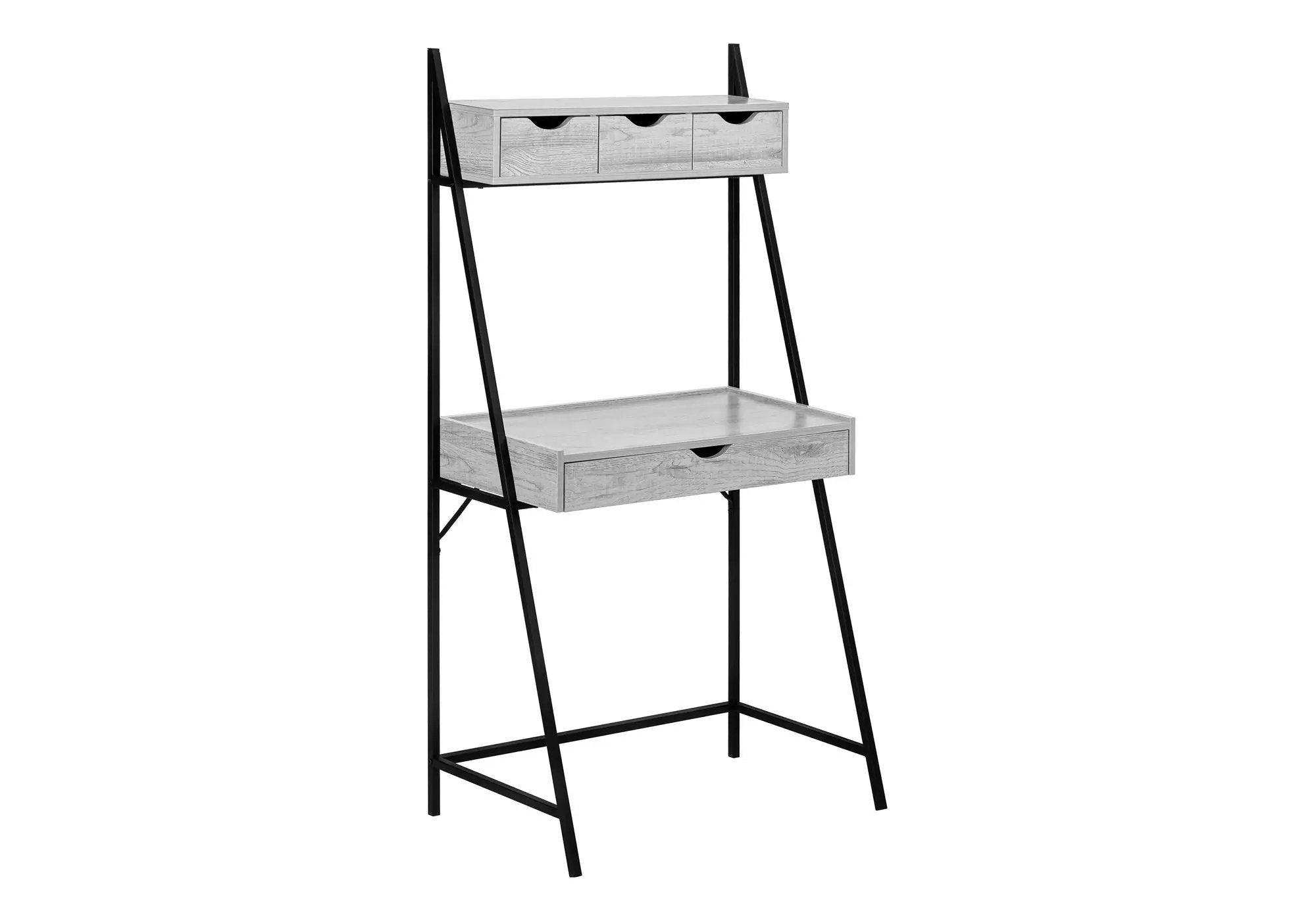 Computer Desk For Home Office, Laptop, Leaning, Storage Drawers, Contemporary & Modern by Unique Piece Furniture