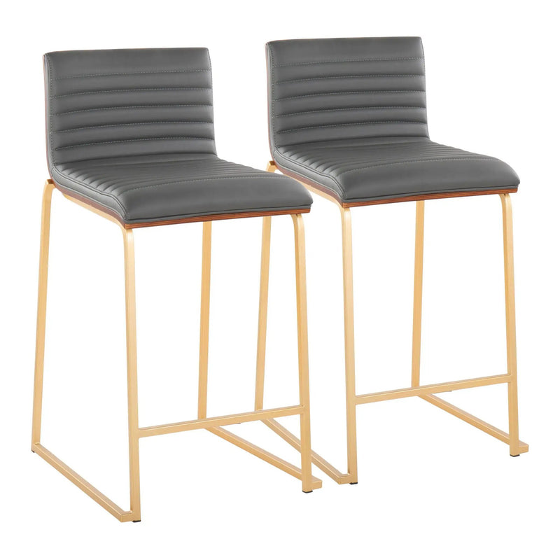 Mason Mara - Contemporary Design Fixed Height Counter Stool (Set of 2) by Unique Piece Furniture