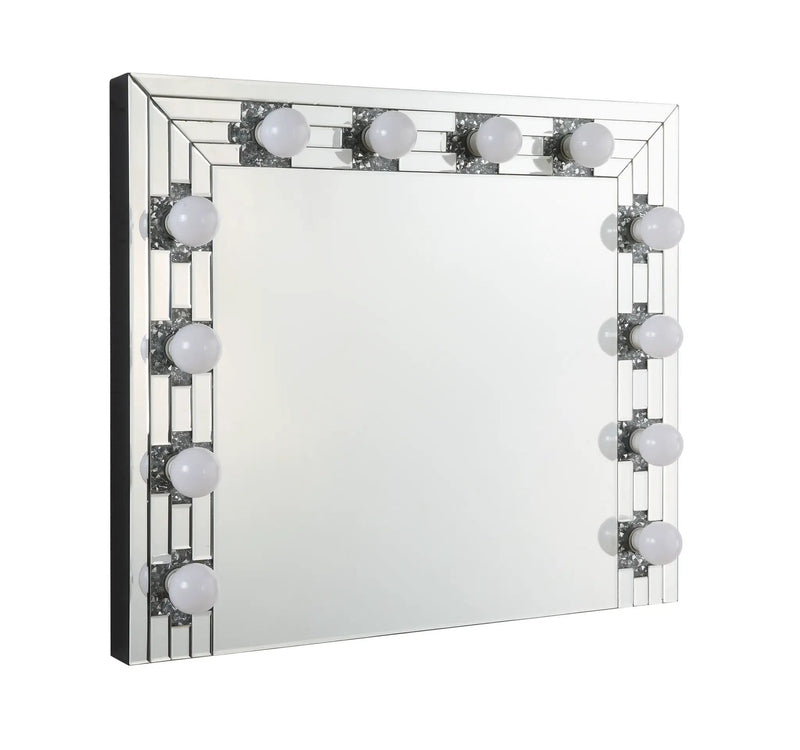Noralie Mirrored & Faux Diamonds Accent Mirror by HouseOfZazla