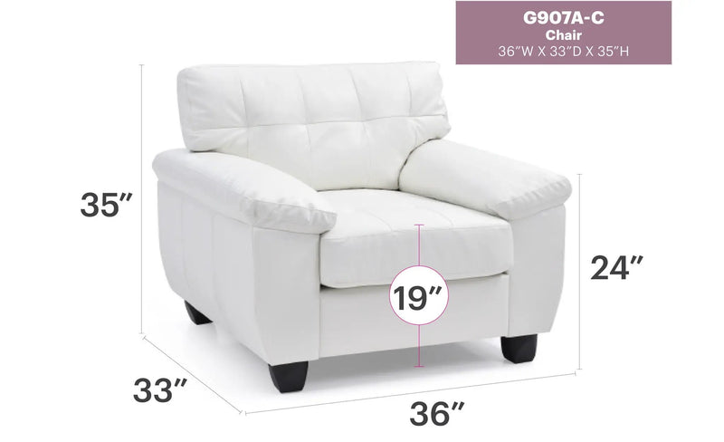 Sleek And Comfortable Accent Chair by Unique Piece Furniture