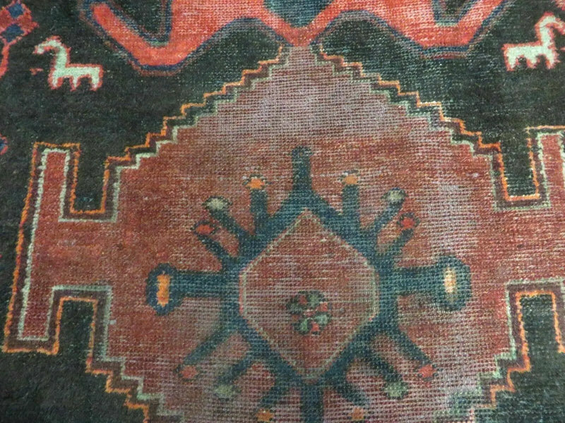 4' X 8' Antique Handmade India Geometric Oriental Tribal Wool Rug Red # 603 by Jewel Rugs