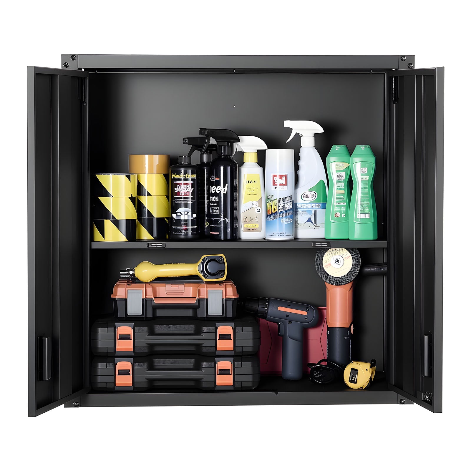 Metal Wall Cabinet 30W x 12.2D x 30H Inch by HouseOfZazla