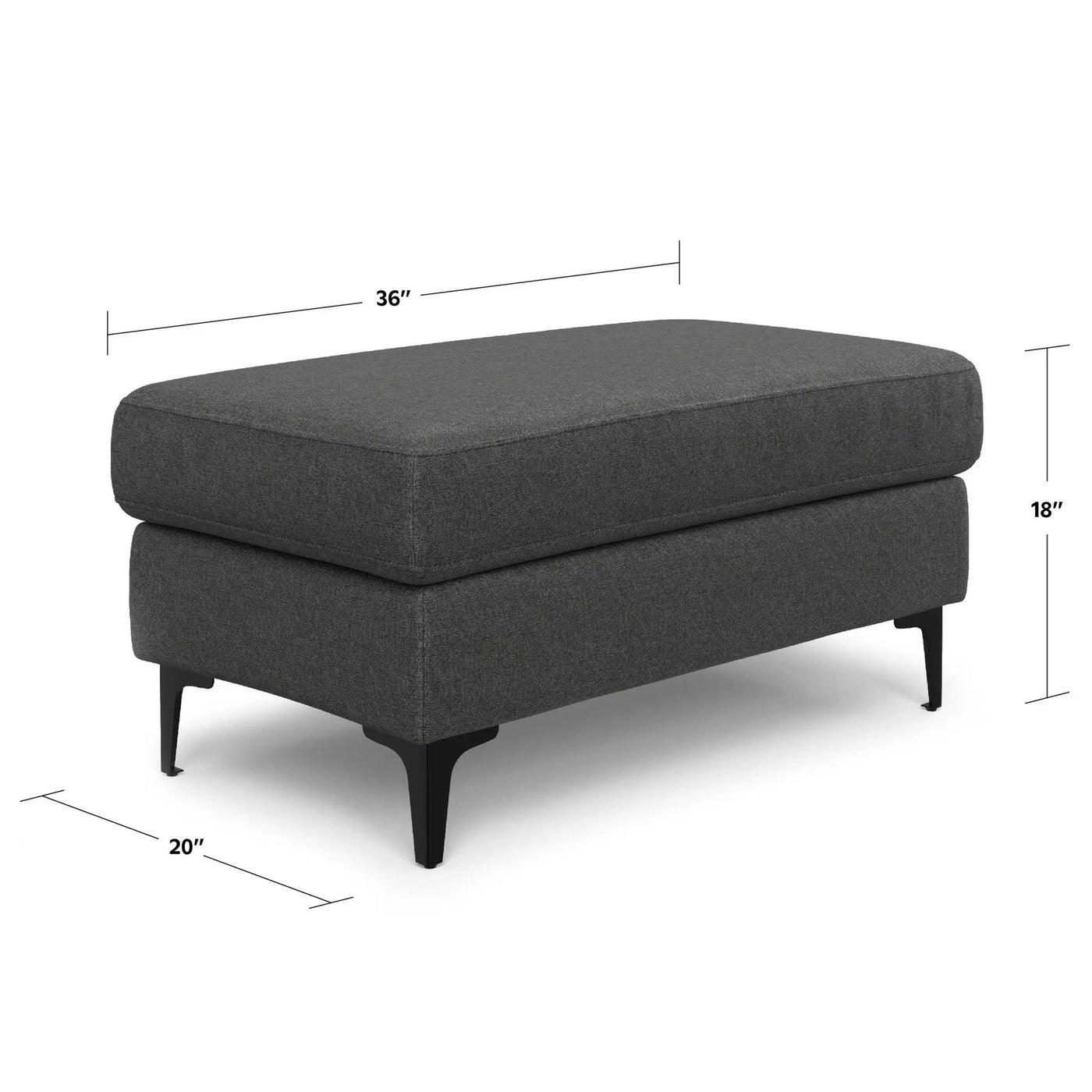 Ava - Versatile Mid Century Ottoman by Unique Piece Furniture