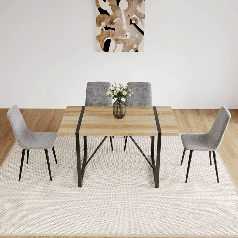 Modern Upholstered Dining Chairs With Cushion Seat And Sturdy Legs (Set of 4) by HouseOfZazla
