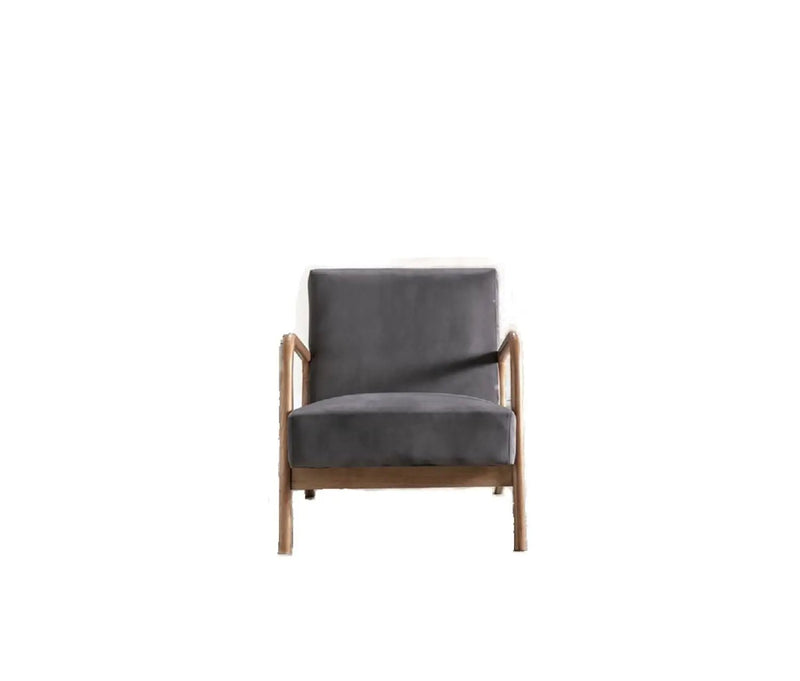 Classic Mid-Century Modern Accent Chairs, Open Framed Armchair With Cushioning by Unique Piece Furniture