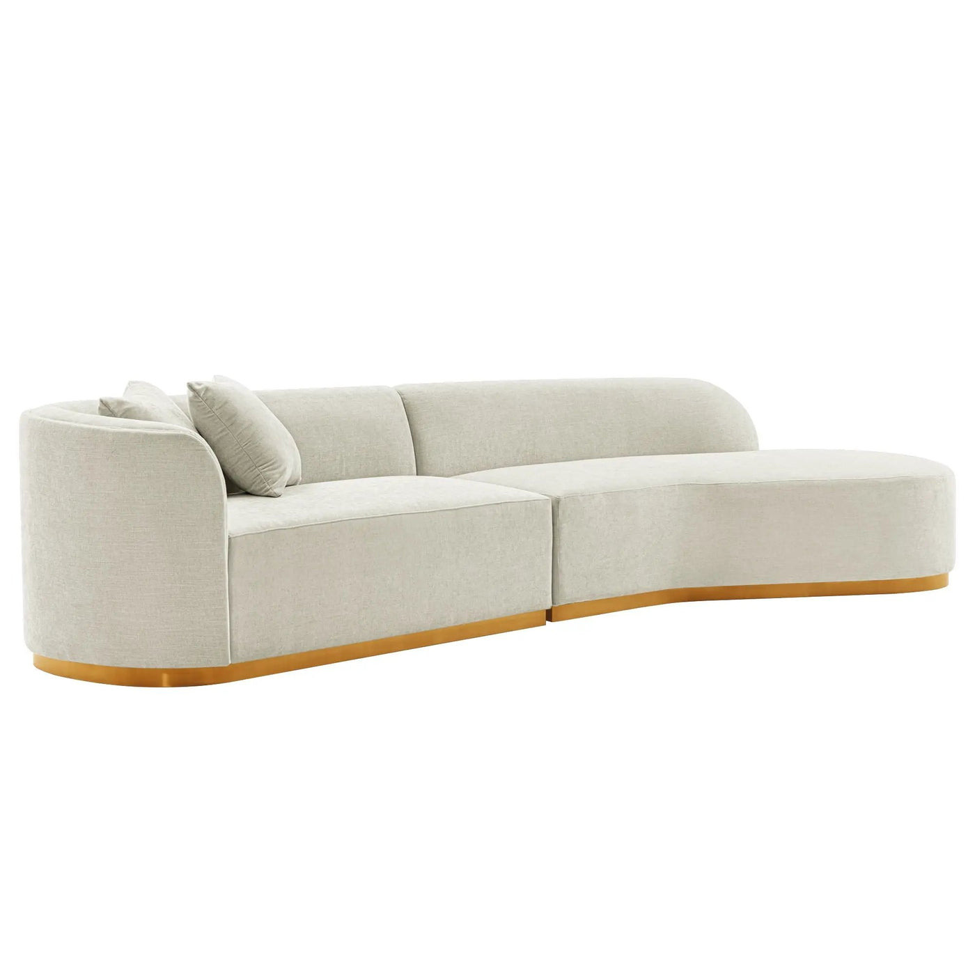 Daria - Sofa Sectional With Pillows, 2 Piece Design by HouseOfZazla