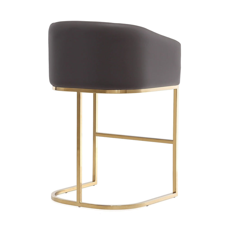 Mid-Century Modern Stool With Steel Base by HouseOfZazla