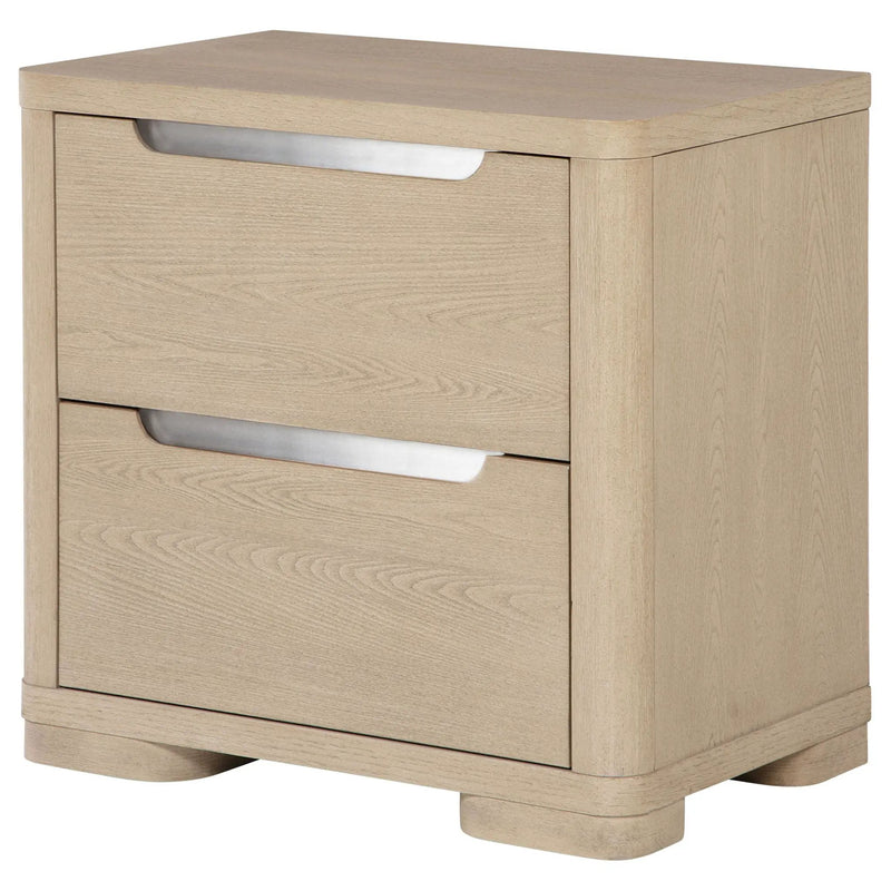 Ladera 2-drawer Nightstand Bedside Table Light Elm by Unique Piece Furniture