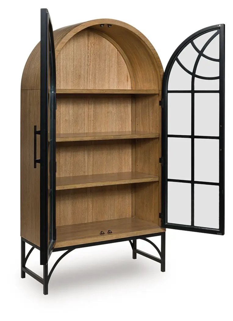 Gwenwich - Accent Cabinet - Natural / Black by Unique Piece Furniture