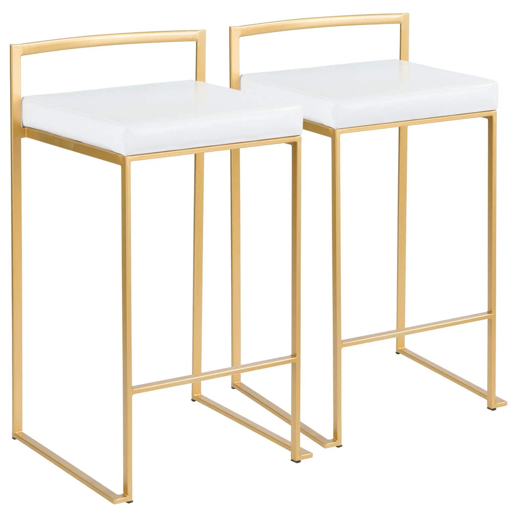 Fuji - Contemporary / Glam Design Counter Stool (Set of 2) by HouseOfZazla