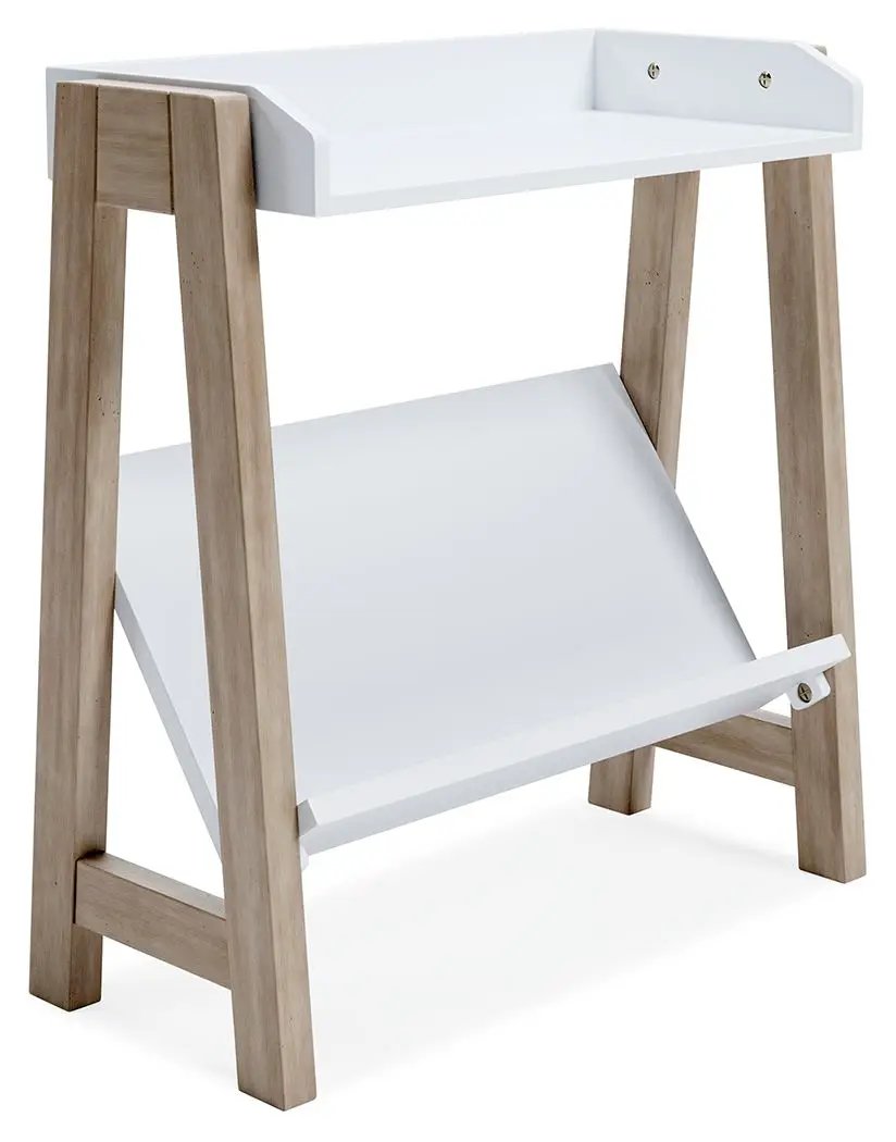 Blariden - Small Bookcase - White / Tan by Unique Piece Furniture