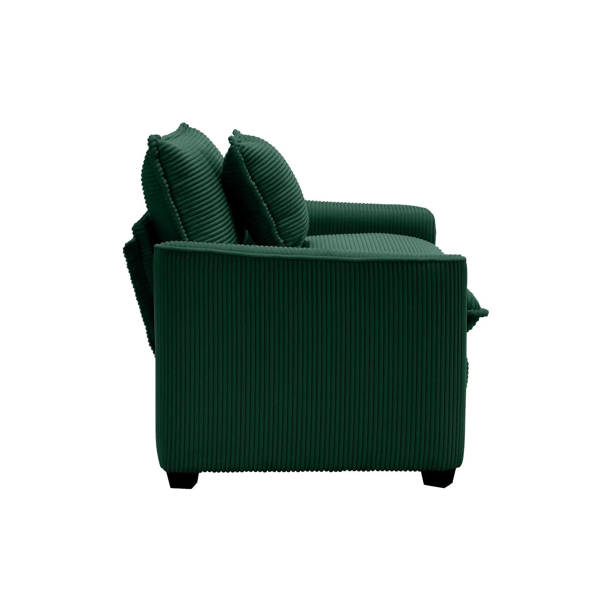Modern Classic Fabric Single Chair Deep Seat Sofa With Pillow by HouseOfZazla