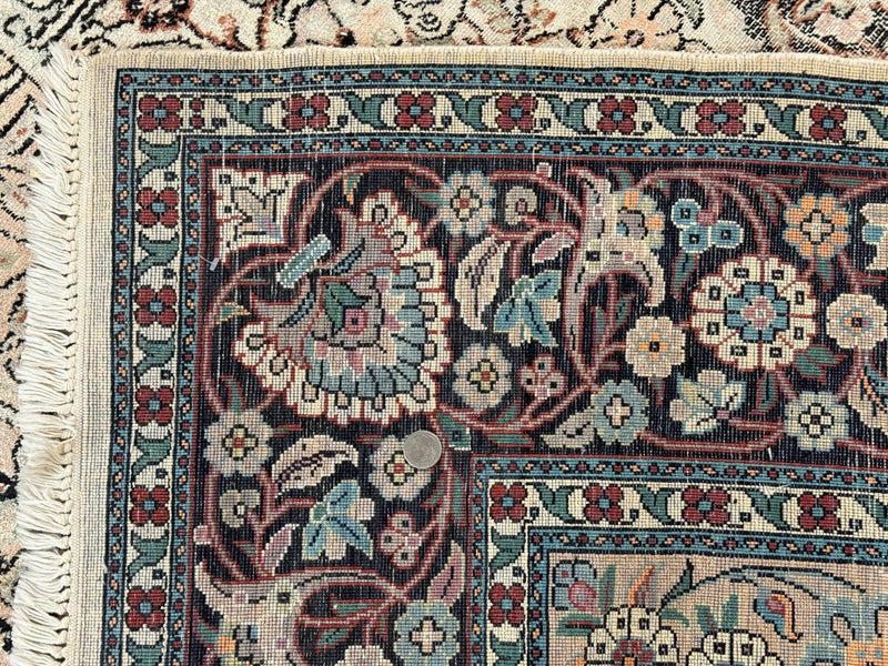 Silk Indian Kashmiri Rug 6x9 by Jewel Rugs