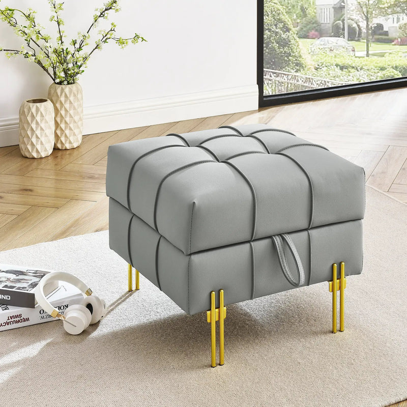 22 Inches Anti-Scratch Leather Storage Ottoman by HouseOfZazla