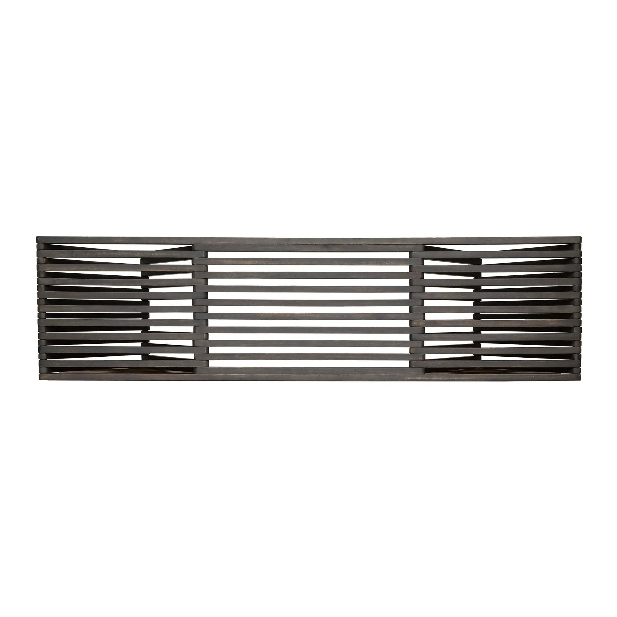 Gloaming Outdoor Bench with Slat Design and Triangular Base by HouseOfZazla