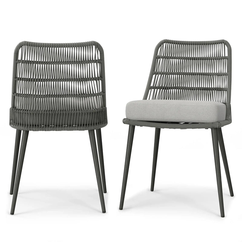 Beachside - Outdoor Dining Chair (Set of 2) - Gray by HouseOfZazla