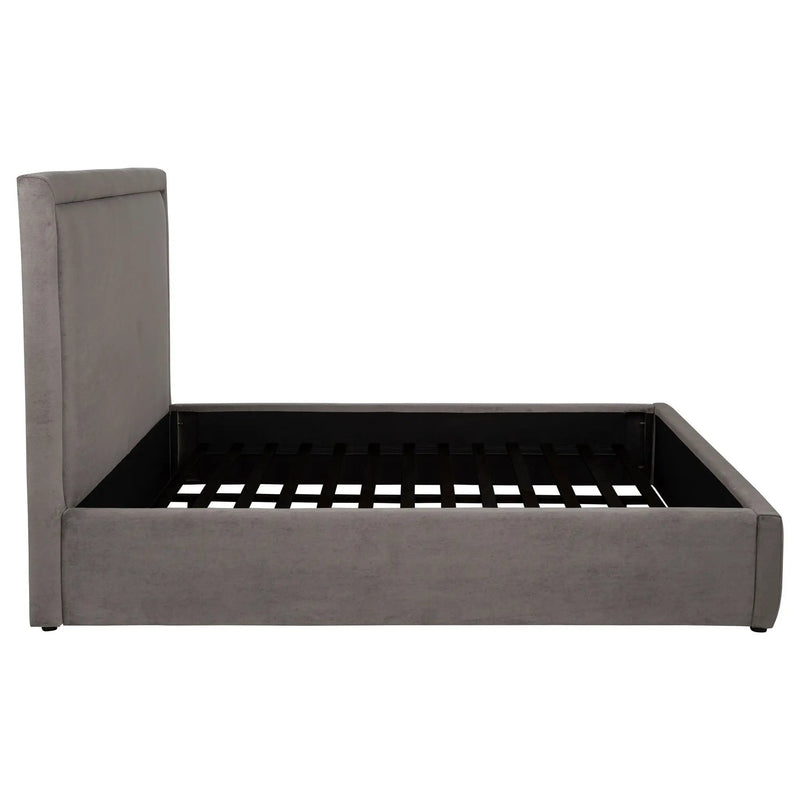Lawson 54-inch Upholstered Queen Platform Bed Mushroom by Unique Piece Furniture