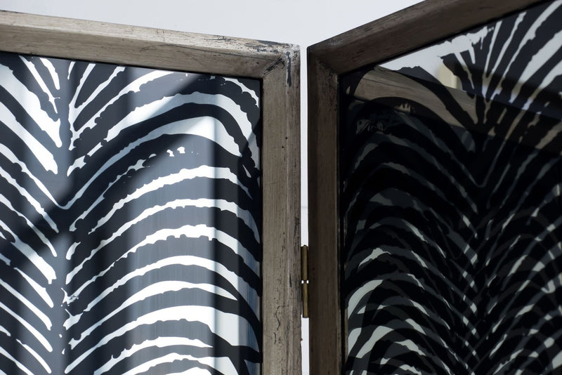 Room Divider, Herero 4 Panel Decorative Screen - Black by HouseOfZazla