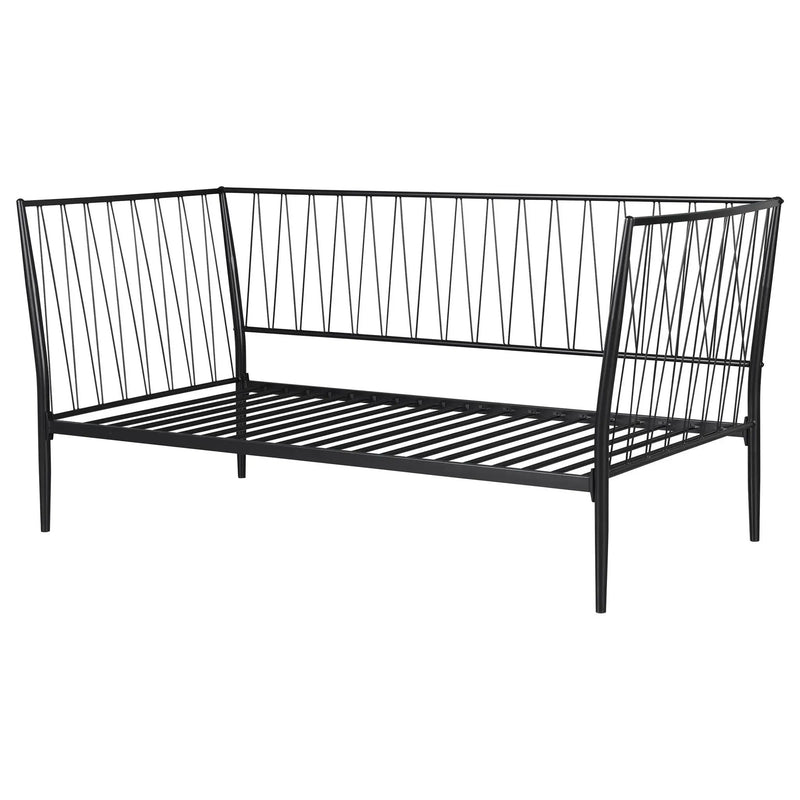 Vertigo - Twin Daybed With Slatted Support - Matte Black by HouseOfZazla