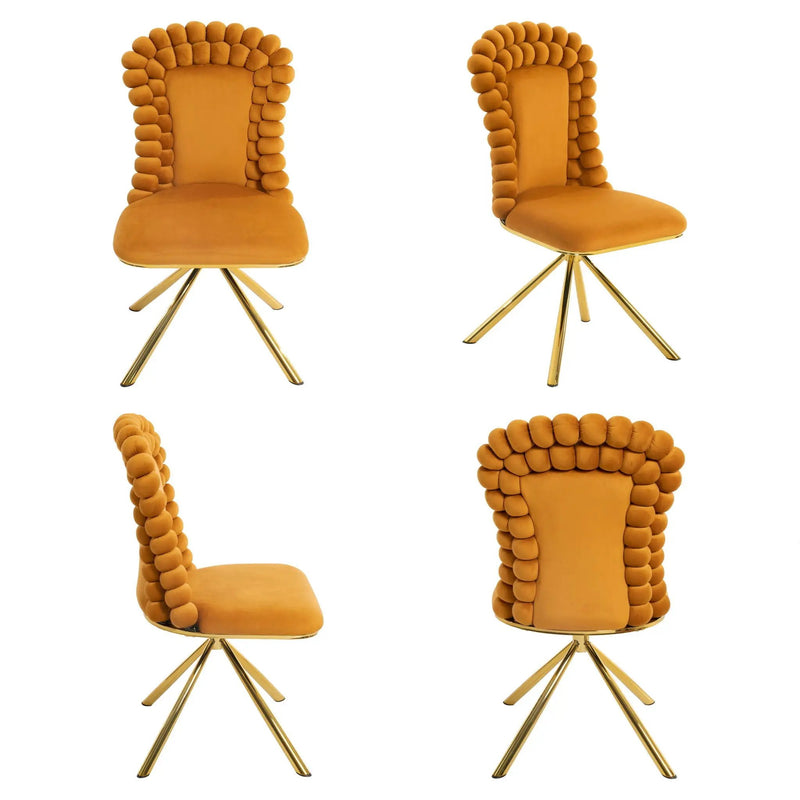 Upholstered Swivel Dining Chairs (Set of 2) by HouseOfZazla