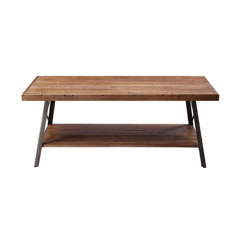 Ikram - Coffee Table - Weathered Oak & Sandy Black by Unique Piece Furniture