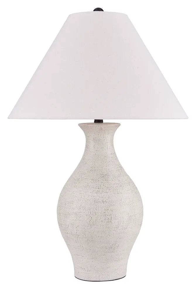 Ashbend - Ceramic Table Lamp - Antique White by Unique Piece Furniture