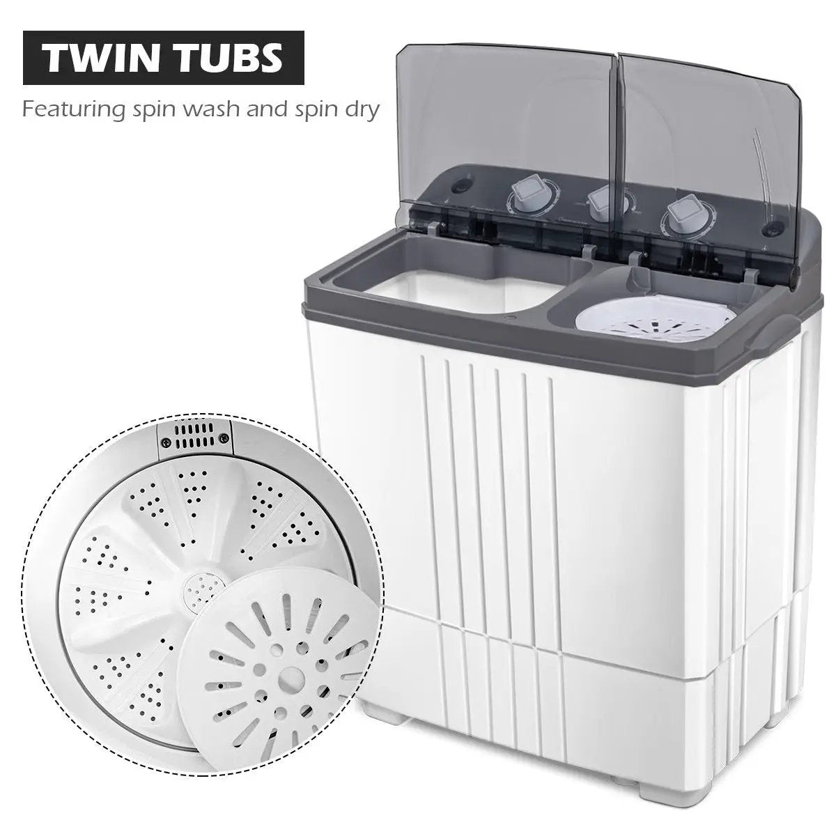Portable Washing Machine for Dorms and Apartment by DirectDeals