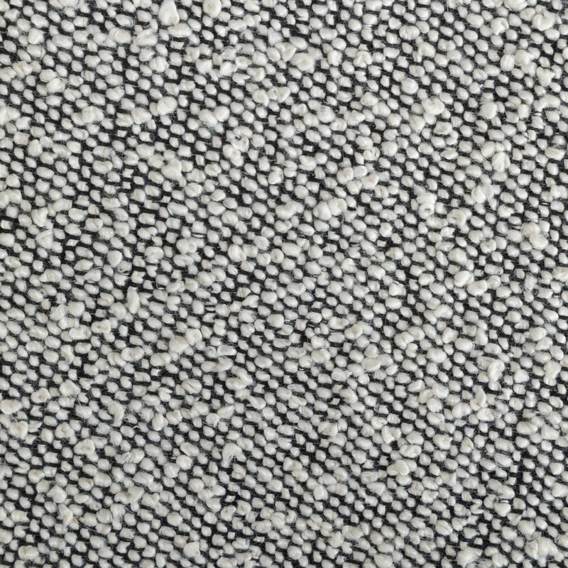 Burbank - Modern Round Boucle Dining Chairs (Set of 2) - Black / White by HouseOfZazla
