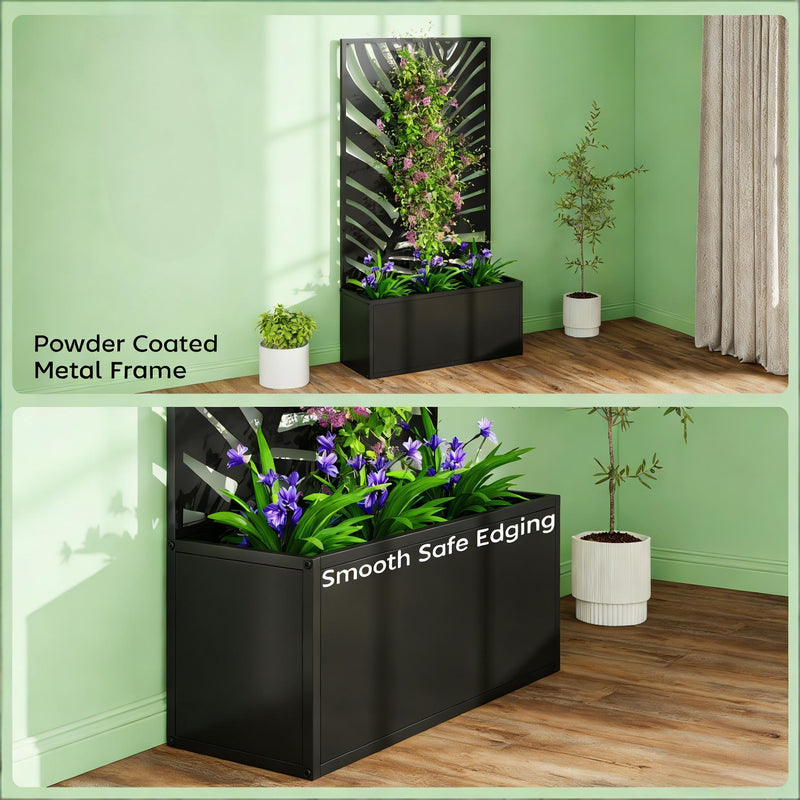 Freestanding Plant Bed, Wall Mounted Flower Bed, Raised Garden Bed by HouseOfZazla