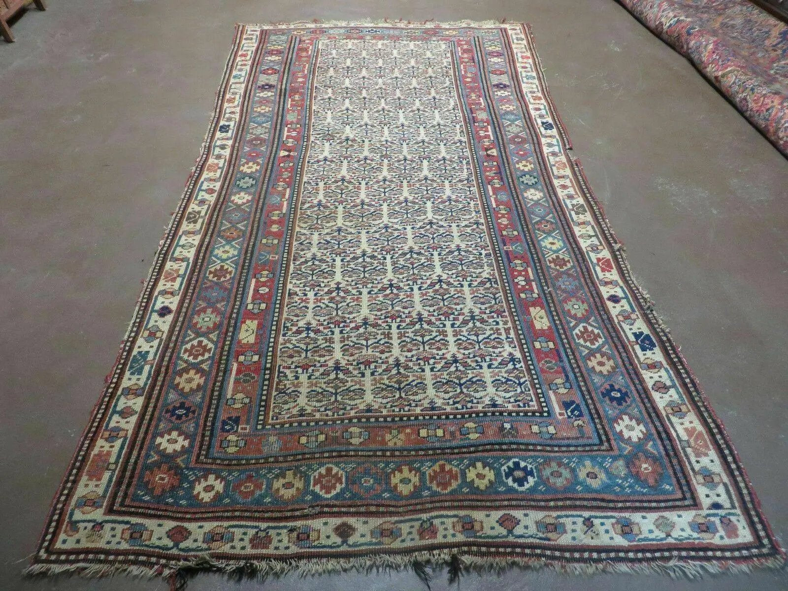 5' X 9' Antique Handmade Caucasian Kuba Wool Rug Veg Dye Runner Nice by Jewel Rugs