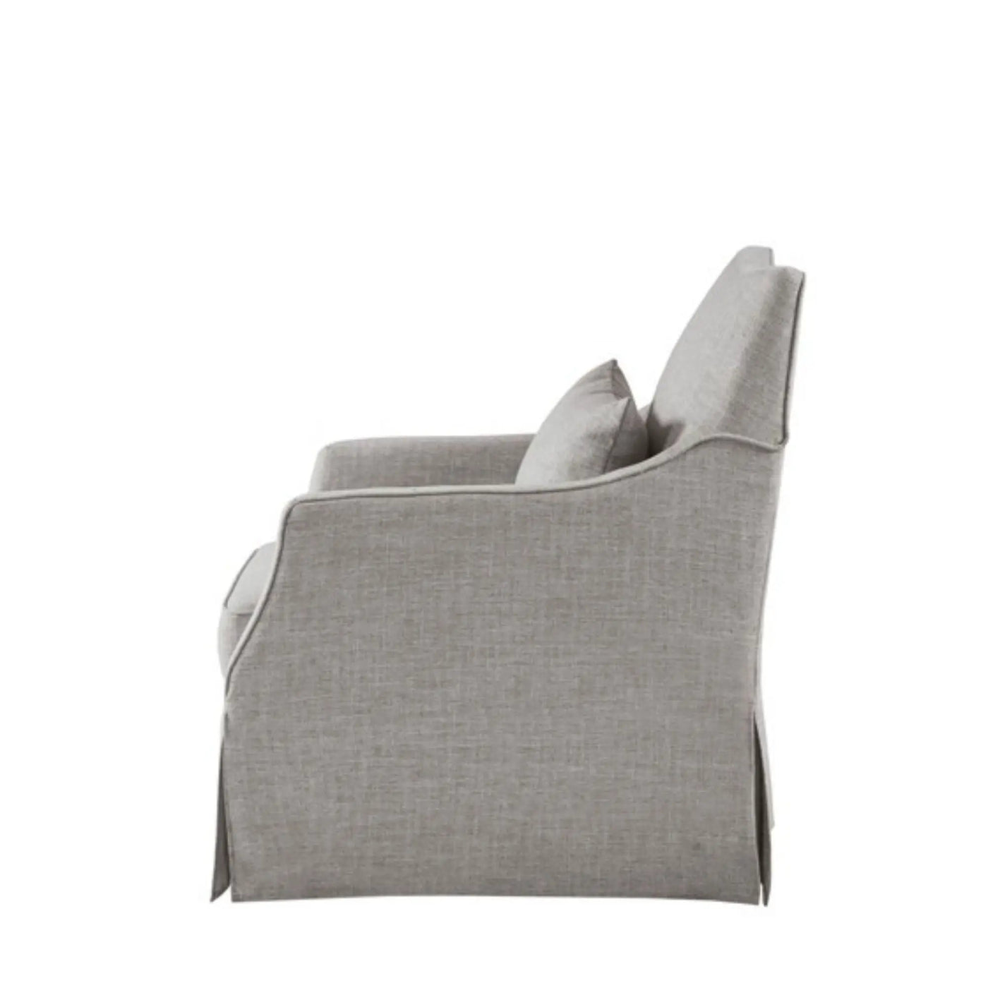 Traditional Design London Skirted Swivel Chair by Unique Piece Furniture