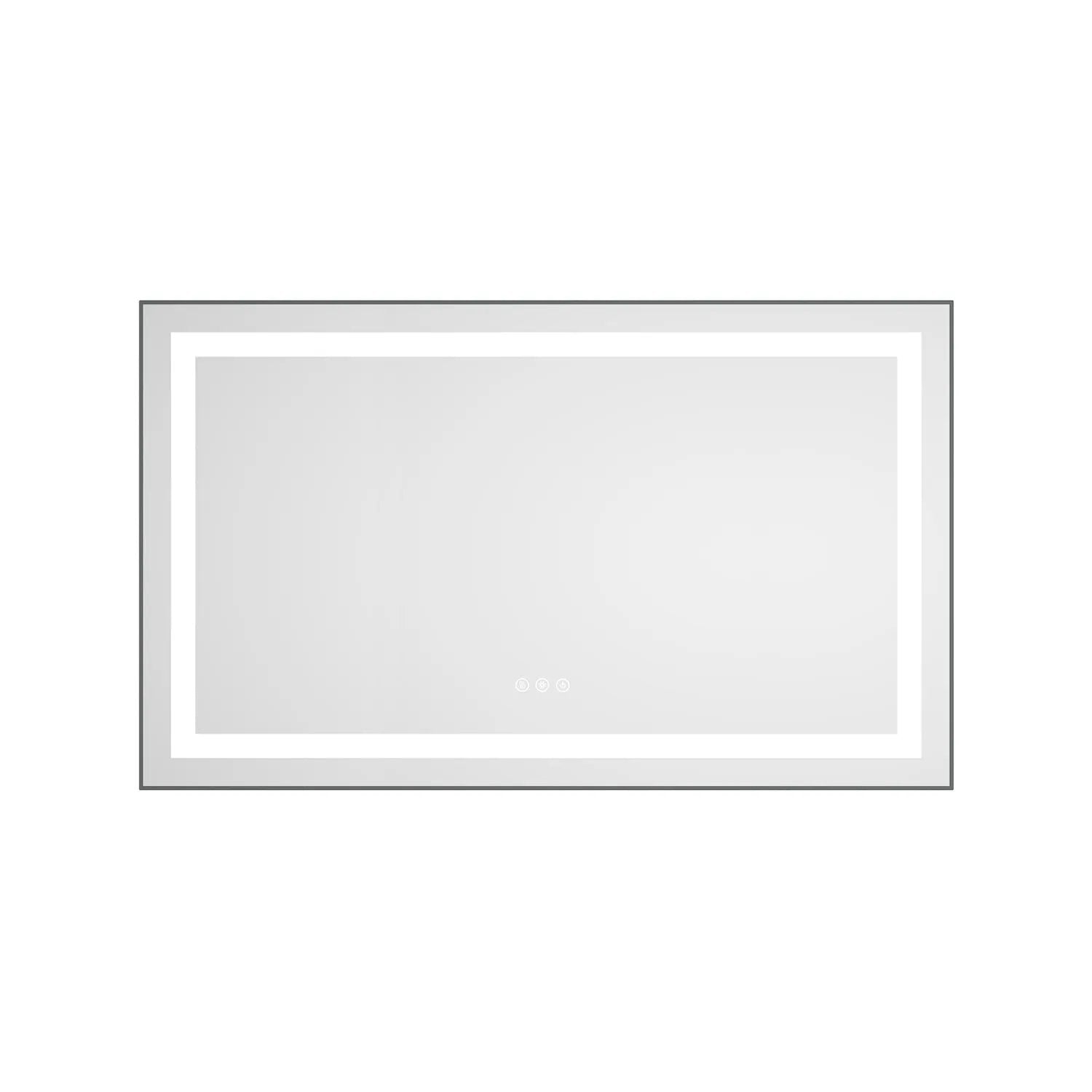 40 x 24 Inch LED Bathroom Mirror With Front And Backlight by HouseOfZazla