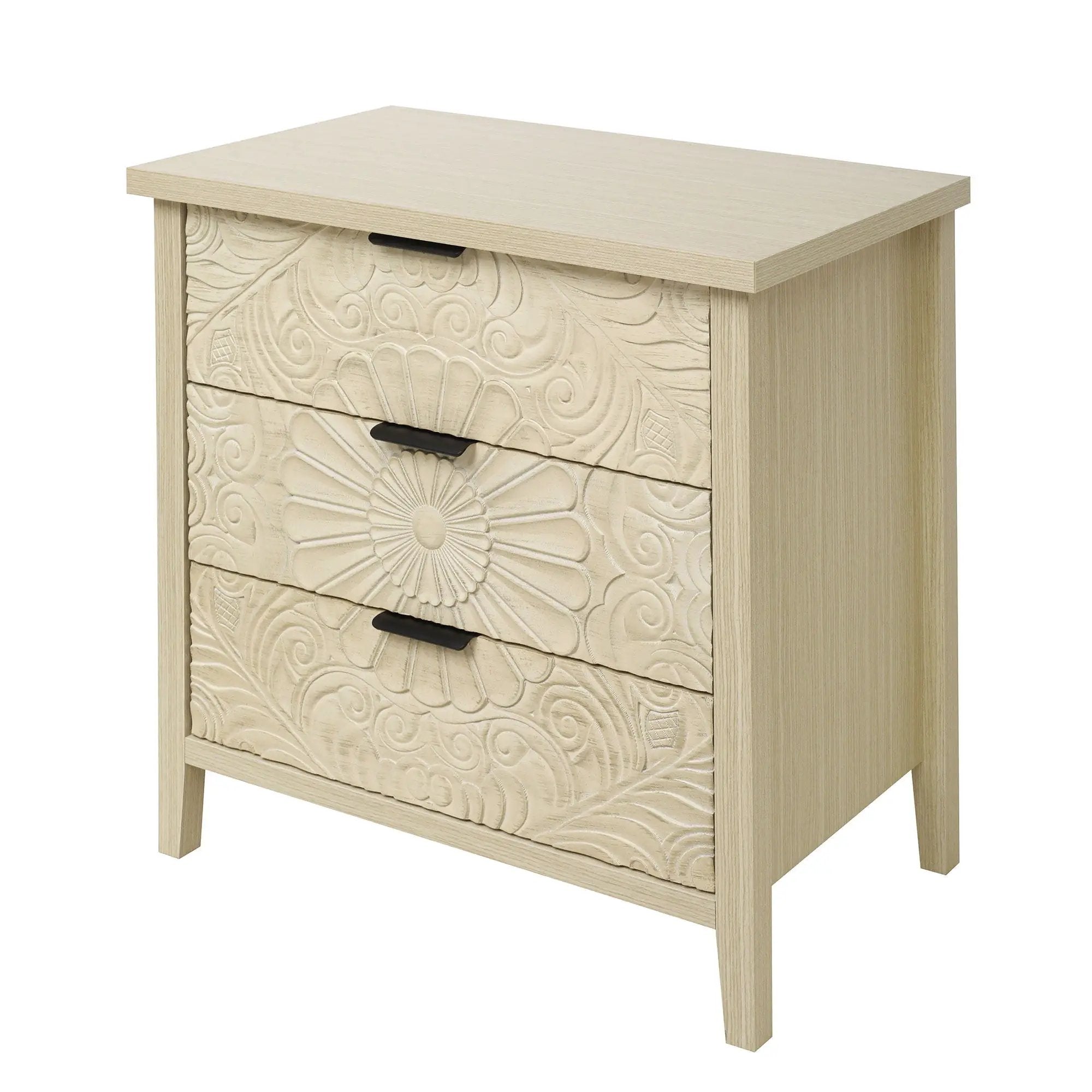 3 Drawer Cabinet - Natural Wood Finish by HouseOfZazla