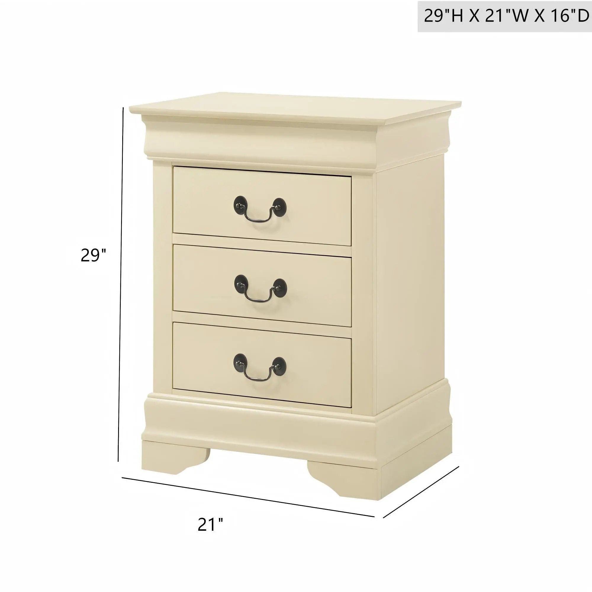 Louis Phillipe - Nightstand - Wood by HouseOfZazla